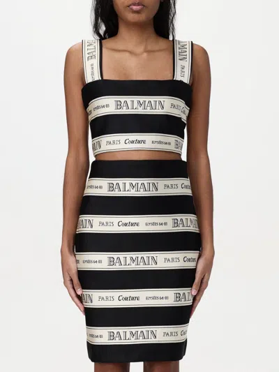 BALMAIN TOP BALMAIN WOMAN COLOR BLACK,G67168002