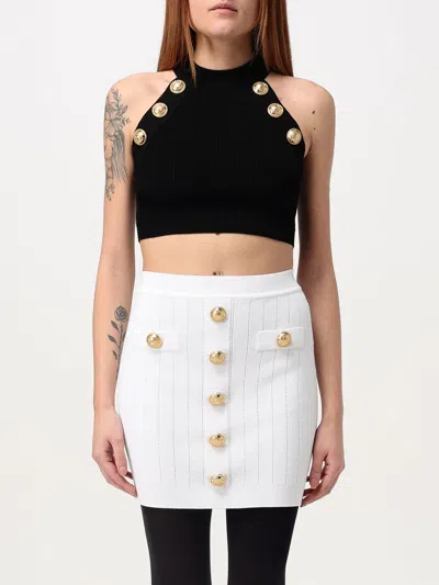 BALMAIN TOP BALMAIN WOMAN COLOR BLACK,420934002