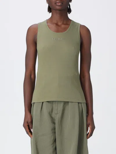 Balmain Top Woman  In Green