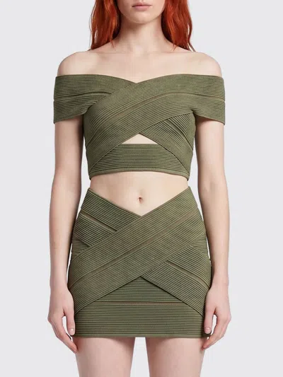 Balmain Top  Woman Color Green
