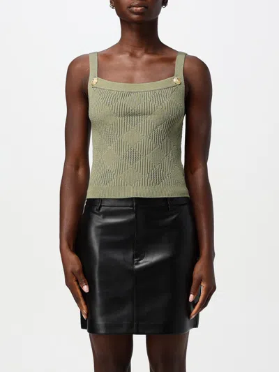 Balmain Top  Woman Color Green In Grün