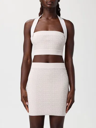 Balmain Top  Woman Color Nude In Brown
