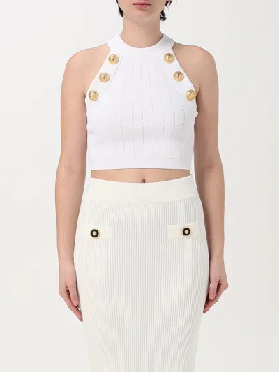 BALMAIN TOP BALMAIN WOMAN COLOR WHITE,420934001