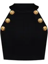 Balmain Chiocciola Tops In Black