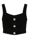 Balmain Black Tops - Vests & Tank Tops Women In Black