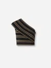 Balmain Top Cross Listing In Black