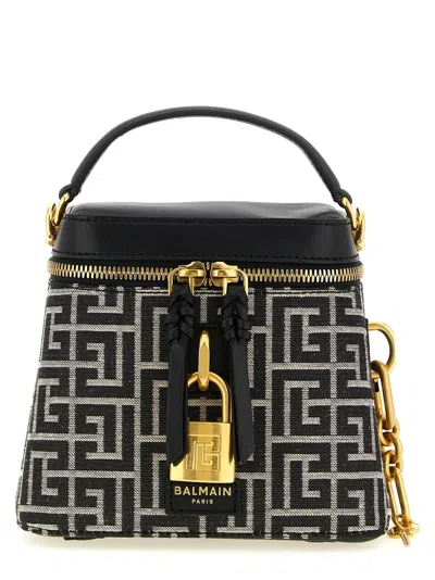 Balmain Top Handle Bag In Black