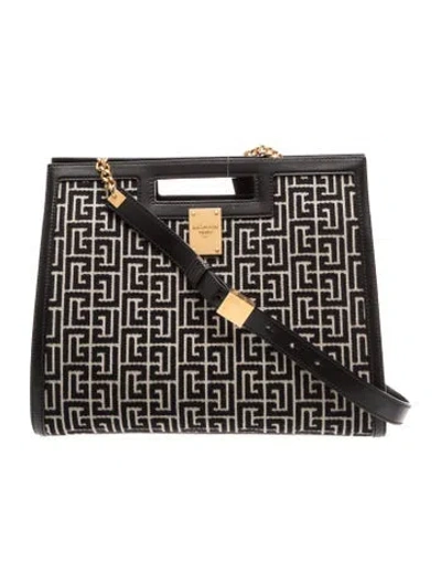 Pre-owned Balmain Top Handle Bag In Multicolor