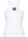 Balmain Fitted Cotton Racerback Top