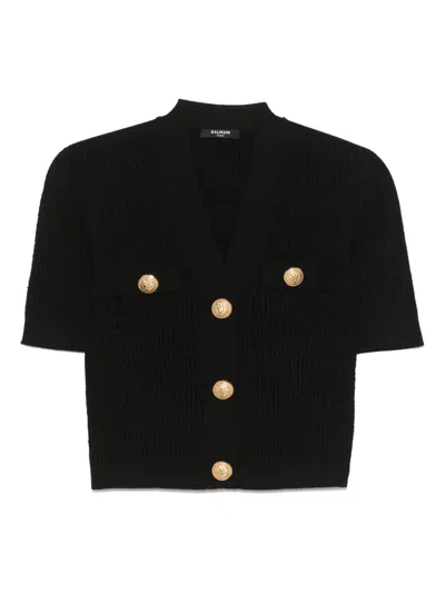 BALMAIN TOP WITH DECORATIVE BUTTONS