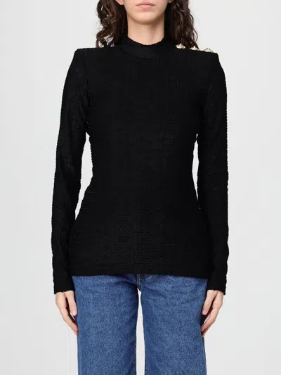 BALMAIN BALMAIN TOP WOMAN COLOR BLACK,H83720002
