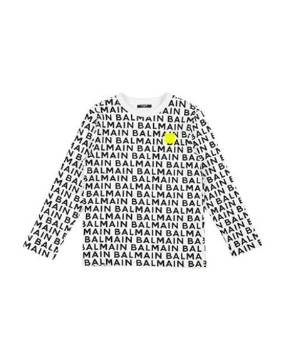 Balmain Tops & Tees - Sweatshirts In White - Yellow