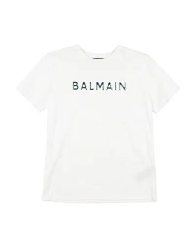 Balmain Tops & Tees - T-shirts In White - Green