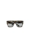 Balmain Tortoiseshell Square-frame Sunglasses In Gray