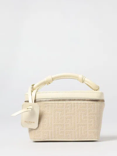 Balmain Tote Bags  Woman Color Natural In Brown