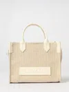 Balmain Tote Bags  Woman Color Natural In Brown