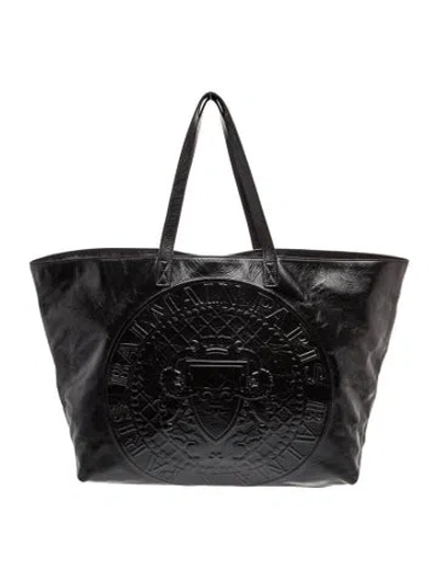 Pre-owned Balmain Tote In Black
