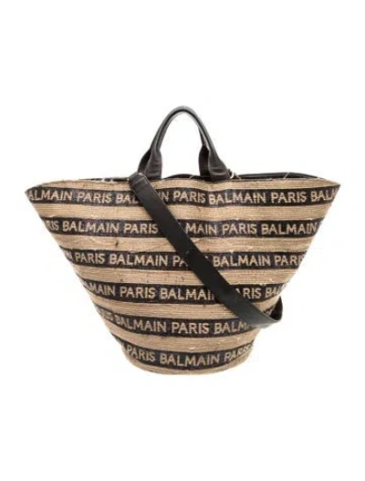 Pre-owned Balmain Tote In Neutrals