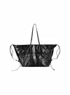 Balmain Rectangular Tote Bag Shoulder Strap In Black
