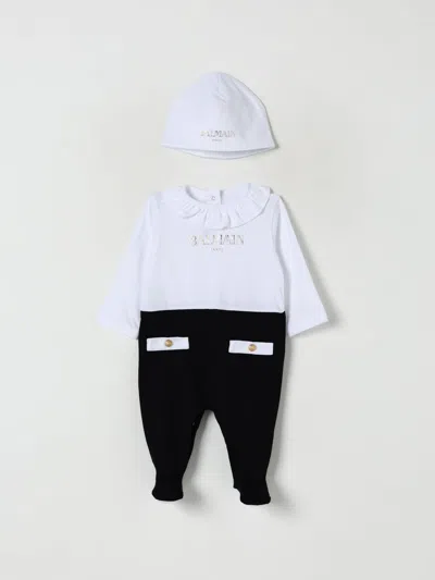 Balmain Kids' Anzug  Kinder Farbe Weiss In White
