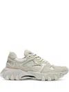 Balmain Trainers Combining Suede And Nylon With Sole In White