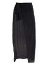 Balmain Transparent Beach Cover-up In Black