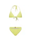 Balmain Triangle Bikini In Green