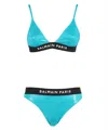 Balmain Triangle Bra Bikini In Blue