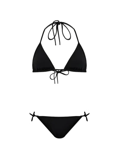 Balmain Triangle-top Bikini In Black