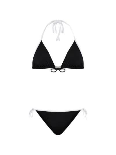 Balmain Triangle-top Bikini In Black