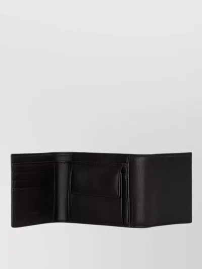 Balmain Trifold Wallet Bi Fold Card Holder In Black