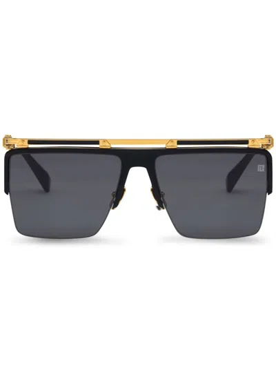 Balmain Triomphe Sunglasses In Black