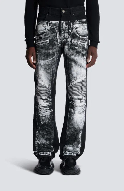 BALMAIN BALMAIN TROMPE L'OEIL DENIM PANTS