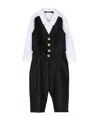 Balmain Trompe-l'oeil Suit Set In Black