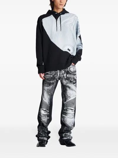 Balmain Trompe Loeil Sweatshirt In Multi
