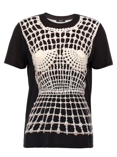 BALMAIN TROMPE LOEIL T-SHIRT
