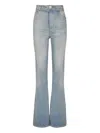 Balmain Flared Denim Jeans In Blue