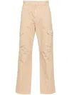 Balmain Straight Leg Cargo Trousers In Beige