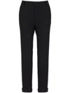 Balmain Crepe Trousers In Black
