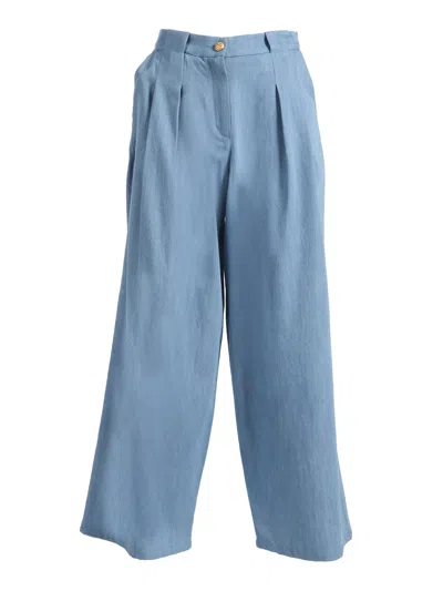 Balmain Kids'  Trousers In Blue