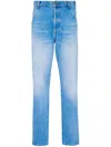 Balmain Low-rise Slim-fit Jeans In Blue