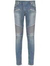 Balmain Slim Fit Jeans For Men In Blue Denim