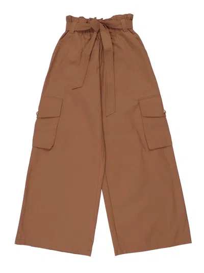 Balmain Kids'  Trousers In Brown