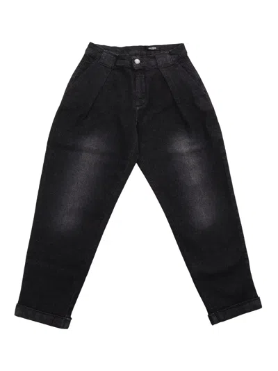 Balmain Kids' Trousers In Gray