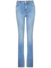 Balmain High-rise Slim-cut Jeans In Light Blue Jeans