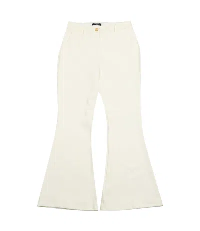 Balmain Trousers White In Neutral
