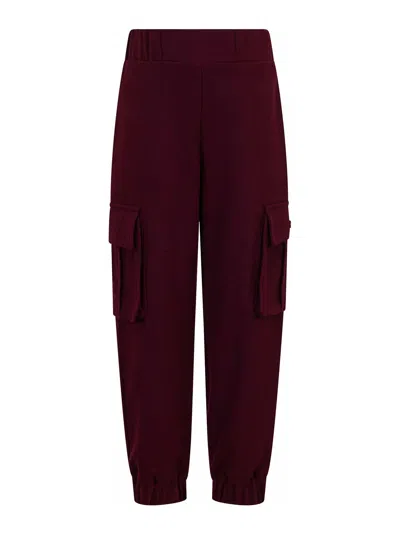 Balmain Pants Kids Color Burgundy