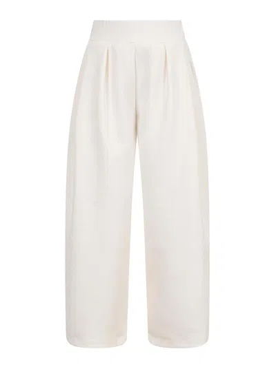Balmain Kids' Trousers With Logo In White