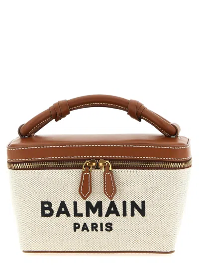 Balmain Trousse B-army Crossbody Bag In Sand
