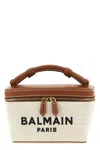 Balmain Beige B-army Canvas Crossbody Bag In Sand